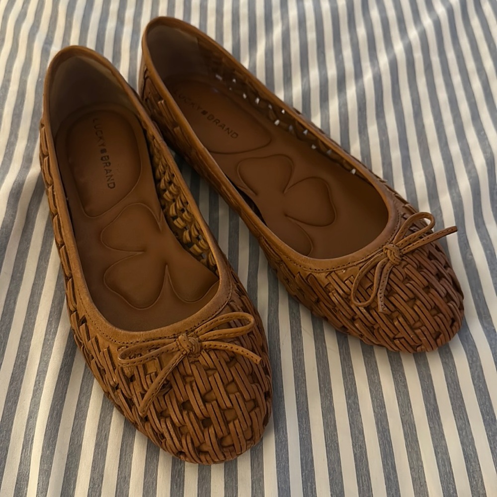 Lucky Brand Women's Mogeni Woven Ballet Flat